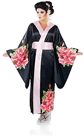 Fun Shack Déguisement Geisha Femme, Robe Traditionnelle Kimono, Costume Carnaval Chinois Femme, M