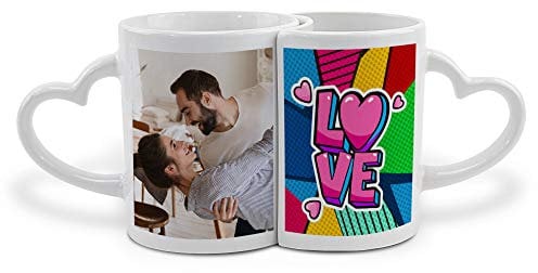 LolaPix Tazas originales para regalar. Taza personalizada con foto y texto. Juego tazas de cafe. Tazas de cafe originales. Regalos para parejas. Tazas desayuno. Taza Cerámica. Tazas pareja