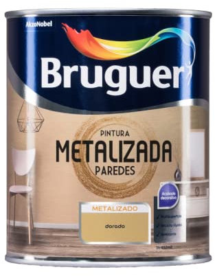 Pintura metalizada para paredes Bruguer (Oro) 1L