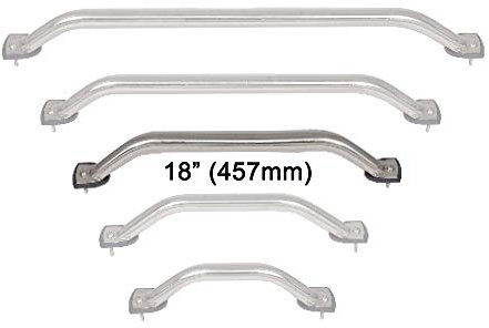 Oceansouth Edelstahl-Boot Haltegriff 22mm (Geländer Rostfreier Stahl 18 (457mm) 22mm Durchmesser)