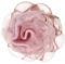 Anillo de cristal de Venecia con flor de rosa de Murano de 1 pulgada, anillo de tamaño ajustable en rosa rosa. Vidrio soplado - Anillos de cristal de Murano para mujer hechos a mano en Italia