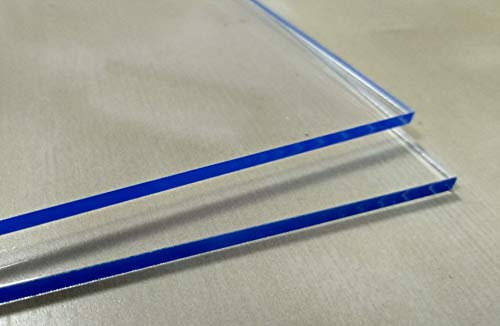 Lot de 4 plaques en méthacrylate transparent 5 mm - Dimensions 10 x 10 cm - Plaque acrylique PMMA de différentes tailles (100 x 100, 100 x 70, 100 x 50, 100 x 30)