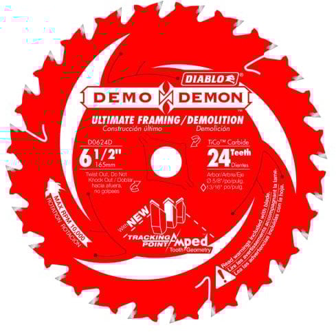 Diablo 16,5 cm. Demo mit 24 Zähnen