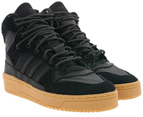 adidas Originals High Top Sneaker modische Basketball-Schuhe für Damen und Herren Rivalry TR Sportschuhe Freizeitschuhe Schwarz, Größe:40