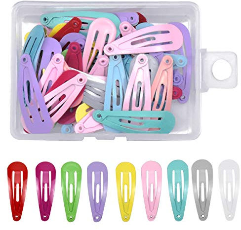 NATUCE 50 Stück Haarspangen Mädchen Klein Baby Haarspange Hairclips Bunte Haarspangen Metall für Kinder Mädchen Frauen Haarschmuck
