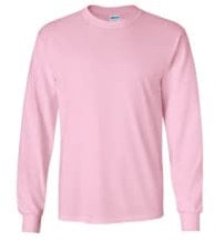 Gildan Long Sleeve T-Shirt Ultra Cotton (G24000)(Pink)