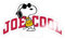 Spreadshirt Peanuts Snoopy Joe Cool Sonnenbrille Sticker, 10 x 10 cm, Transparent glänzend