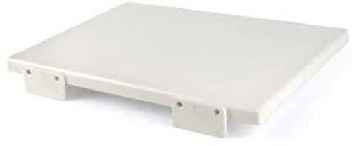 Tagliere in polietilene Professionale Bianco 50x40x2 con Fermi Rettangolari/Tondi
