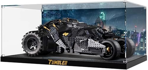 Havefun Acryl Vitrine Kompatibel Mit Lego 76240 DC Batman Batmobile Tumbler, Schaukasten Showcase Staubdichte Display Case für Lego 76240 - Nicht Enthalten Modellbausatz