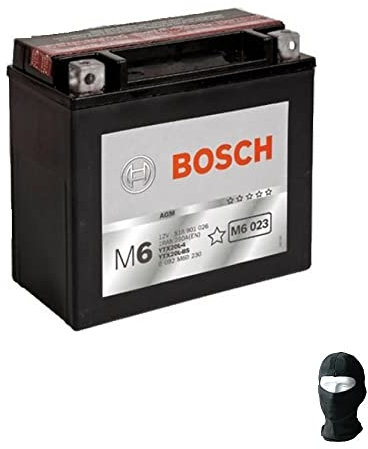 Compatible avec TGB Avenger 500 2000-2021 Batterie YTX20L-BS Bosch (ÉTANCHE COMPLÈTE ET PRÊTE À Monter) Batteries 12V/18AH pour Motos 175X87X155MM CCA250A