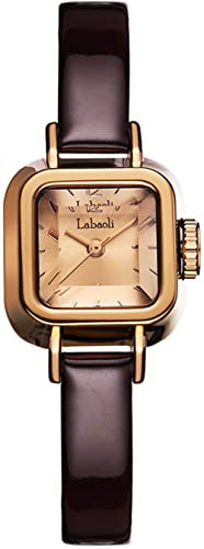 Damen Uhren Leder Armband Analog Quarzuhr Klein Armbanduhr Frauen Eckig Fashion Elegante Damenuhr Wasserdicht 3bar Einfache Uhr