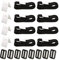 PASSI Piscine Durable, Kit Fixation pour Bache Piscine, Bâche À Bulle, Kit Sangle pour Enrouleur Couverture Solaire, Facile À Fixer pour Intérieur Et Extérieur
