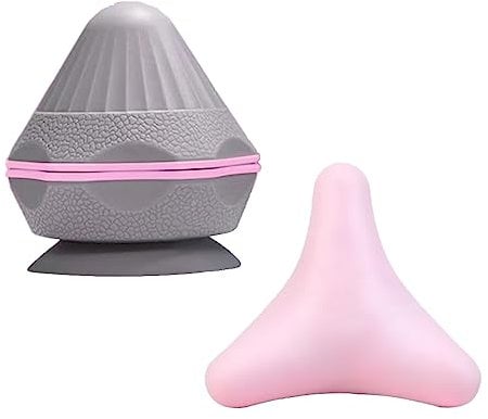 TzzXzz Triggerpunkt Drücker, Massagegerät Faszienball, Schmerzfrei Massage Ball mit Saugnapf, Fascia Fitness Ball für Muskelschmerzen und Verspannungen der Schulter, Rücken und Beine, Nacken, Arme