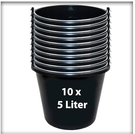 10 STK. 5 l Baueimer Ernteeimer Putzeimer Wassereimer Mörteleimer