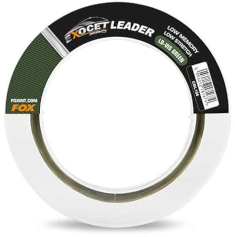 Fox Exocet Pro Low vis Green Leader - 100m Vorfachschnur, Durchmesser/Tragkraft:0.50mm / 35lb (15.9kg)