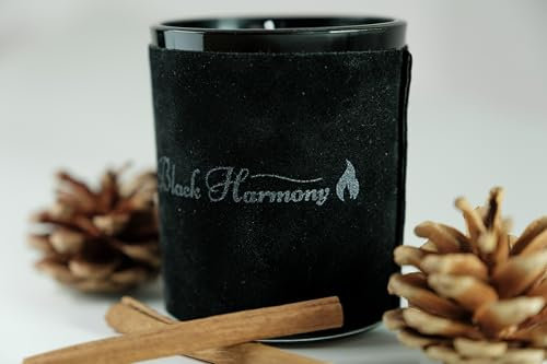 Schwarze Kerze Duftkerze Luxuriös Geschenk Set Samt