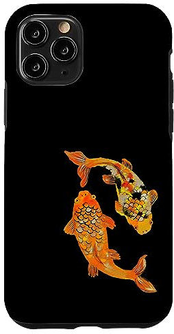 Ästhetische japanische Koi-Fisch-Handyhülle, Geschenke, asiatische Karpfenkunst Hülle für iPhone 11 Pro