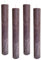 Velas rústicas (4 unidades, altura: 24 cm, diámetro: 3,4 cm, 24 horas, duración: 24 horas), color morado