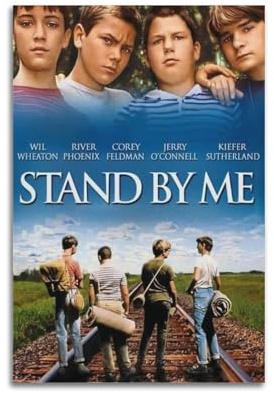 MUHDENG Stand by Me Künstlerisches Poster für Schlafzimmer, Wohnzimmer, Wände, ästhetisches Poster, 20 x 30 cm, ungerahmter Stil