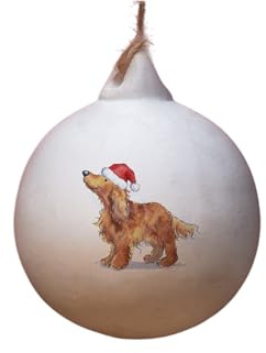 Image Industry Cocker Spaniel Keramikkugel – Baumschmuck – Weihnachtsdekoration, Hundegeschenk – Hundeliebhaber