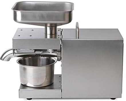 600W 220V Ölpresse Maschine Automatische Ölextraktionsmaschine aus Edelstahl Geringe Geräuschentwicklung Kalt- und Heißölpressverfahren Haushaltspflanzenöl Presser
