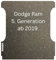 Antirutschmatte Stärke 8mm für Dodge Ram 1500, 5. Generation, ab 2019, 6.4 ft, Blechboden in Wagenfarbe