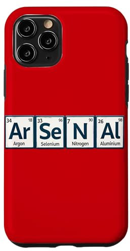 Arsenal (Ar-Se-N-Al) Periodic Table Elements Case for iPhone 11 Pro
