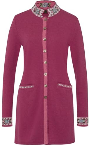 Reitmayer Lange Strickjacke mit Jacquard-Muster