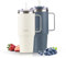 ROSMARINO Thermobecher | 2-teiliges Set XL 870ml Edelstahl Isolierbecher mit Strohhalm | hält 11 Stunden kalt und 7 Stunden warm | auslaufsichere Thermoskanne | BPA-frei | Kaffeebecher für unterwegs