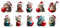 Quystetes Funny Black Cats Ornaments Height Cute Cats Christmas Tree Hanging Decorations