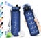 Gourde Enfant 500ml, Gourde avec Filtre sans BPA, Gourde Motivation, Bouteille d'eau Étanche, Gourde Sport avec Marqueur de Temps, Gourde Réutilisable pour l'école, Sport, Bureau, Yoga, Camping