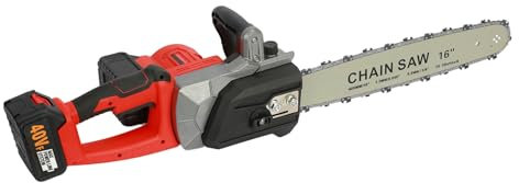 feneihe Cordless Chainsaw, 16 Inch (40cm) Cordless Chainsaw, 36-42V 3800W Electric Chainsaw Cordless, Electric Chainsaw with 2 Battery and Charger, Handheld Chainsaw for Wood Cutting UK