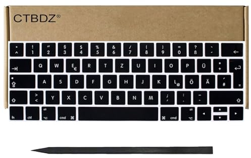 CTBDZ Ersatz Tasten Set Ersatz für MacBook Pro 13 15 A1989 A1990 Laptop Germany Layout DE QWERTZ Keyboard Key Caps 2018 2019 Jahr