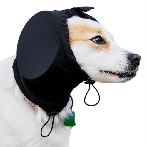 Safe Dogs Ears Hunde-Ohrenschützer mit Geräuschunterdrückung, Gehörschutz-Kopfhörer für Feuerwerk, Donner und laute Geräusche, bequeme Passform für alle Rassen, waschbare, schallabsorbierende Einsätze