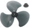 Ceiling Fan Parts, Fan Blades Replacement, 16 Inch & 3 Leaves Blades with Nut Cover, Plastic for Table Standing Pedestal Type, Replacement