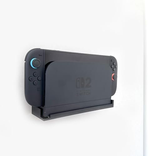 The Good Idea | Wandhalterung für Nintendo Switch 2 Dock - Vollständige Basisstützhalterung, sichere & stabile Konsolenhalterung - A für Ihr Setup - Made in UK