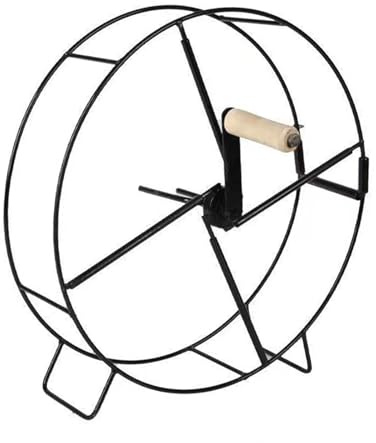 Fenteer Garden Hose Reel Cart Agricultural Hoses Reels Compact Organizer Pressure Washer Hose Reel for Patio Outside Farm Car Washing, Standing Leg Type