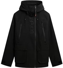 Superdry Men's Ultimate EMB Windbreaker Jacket, Stealth Black