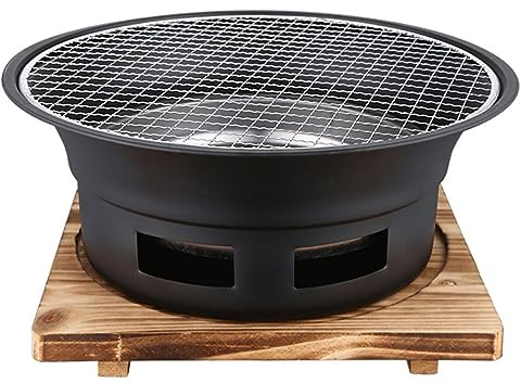 Feuerstelle mit Grillrost für Garten Terrasse Outdoor - Feuerschale für Heizung, Holzkohleofen, Holzofen, Grill, Feuerstelle