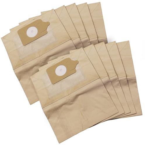 Reliapart Paper Vacuum Cleaner Bags (10 Pack) for Numatic Henry, Hetty, James, Charles, George, Edward, Basil, David, Wendy, HV200, HVR200 Series 604016 Paper Dust Bag Replacement