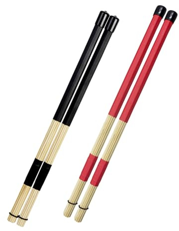 Gatuida 2paare Drumstöcke Aus Bambus Und Gummi Rhythmusstäbe Für Jazz Und Akustik-drums Kompakt Und Leicht Für Mühelosen Transport Vielseitige Percussion-equipment Für Musikliebhaber