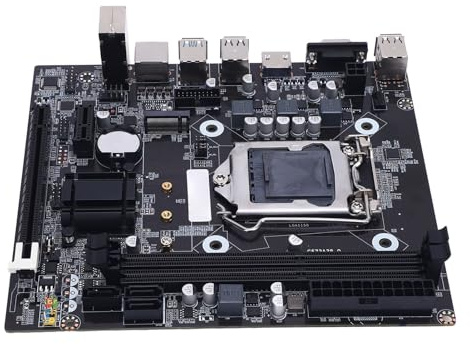 FAUOSWUK H81 Gaming-Motherboard, LGA 1150-Sockel, M.2 NVME NGFF-Schnittstelle, DDR3-Speicherunterstützung, für I3 I5 I7 4. V3 Celeron G-Serie 22-nm-CPU