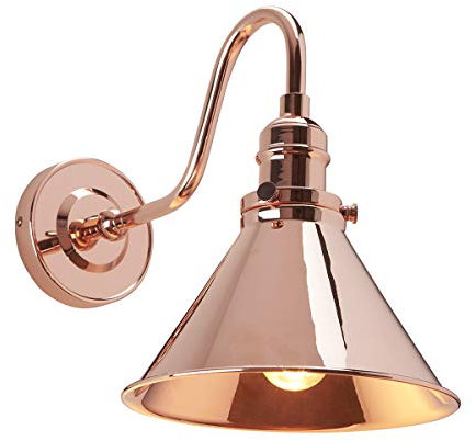 Provence 1 Light Wall Light - Polished Copper