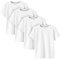LAPASA Kinder T Shirt 100% Baumwolle 4er Pack Unisex 3-13 Jahre/ 95-165 Jungen Jungs Sport K01 (Weiß, Small)