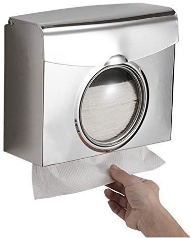 LZL Papiertuchspender Papierhandtuch Spender Edelstahl Dual Dispensing Papiertuchhalter Wandmontage Badezimmer Küchengewebespender Handtuchspender