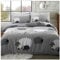 GC GAVENO CAVAILIA Schaf-Bettbezug, Einzelbett, leicht, gepunktet, Bettwäsche-Set, wendbar, Polyester-Baumwoll-Mischgewebe, Grau (135 x 200cm)