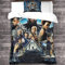 HESHS 3D Bettwäsche Black Panther Bettbezug Set Angenehme Mikrofaser Bettbezüge Bettbezug Mit Reißverschluss + Kissenbezüge Bettwäsche Für Super Hero Single（135x200cm）