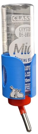 Rabbit, Guinea Pig, Small Pet Self Adhesive Water Bottle Holder, 3d Printed (Large, Sky Blue)