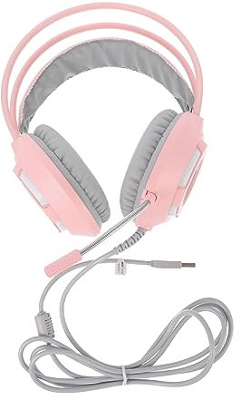 Homoyoyo Auriculares Estéreo para Computadora Micrófono Material De PU para y Videollamadas