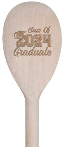 Azeeda 30cm 'Class of 2024 Graduate' Wooden Cooking Spoon (SO00022078)